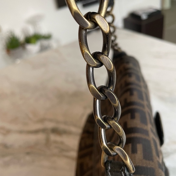 Rare Vintage Fendi B Buckle bag with zucca print - Picture 6 of 10